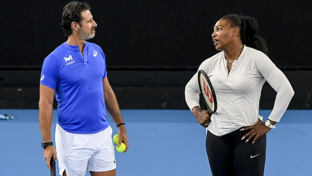 Patrick Mouratoglou und Schützling Serena Williams (Bild: AFP)
