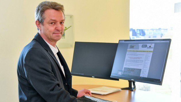 Thomas Berghuber, Geschäftsführer der OÖ-Schuldnerberatung. (Bild: Harald Dostal)