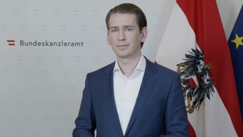 Bundeskanzler Sebastian Kurz (Bild: krone.tv)