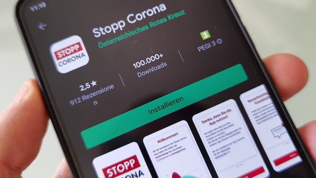 Die „Stopp Corona“-App bekommen Android-Nutzer im Google Play Store. iPhone-Nutzer finden sie im App Store. (Bild: Dominik Erlinger)