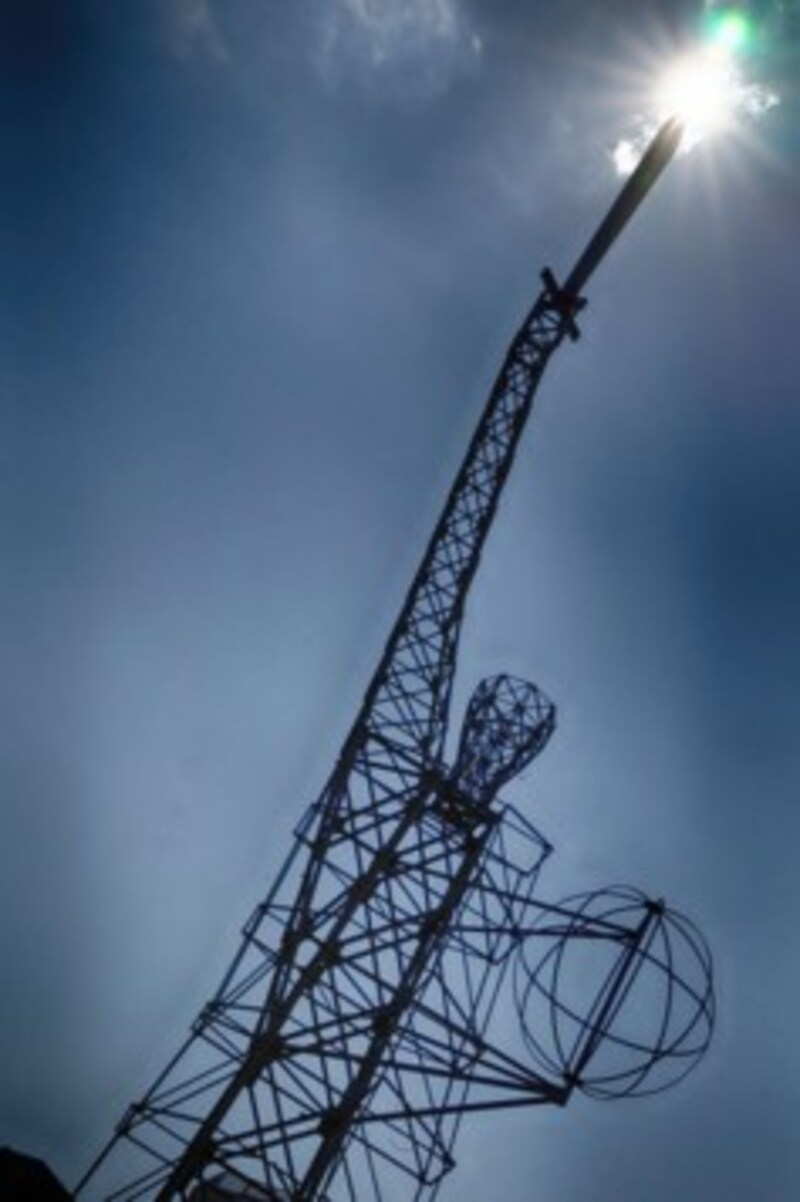 Das „Lichtschwert“ vor der Grazer Oper. (Bild: Sepp Pail)