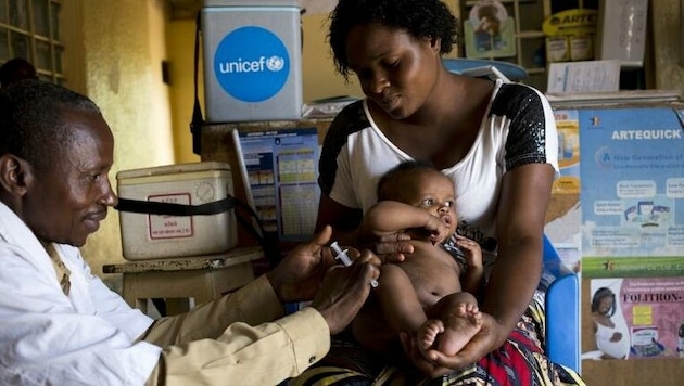 Masernimpfung in Kongo (Bild: UNICEF/UN0328788/Prinsloo)