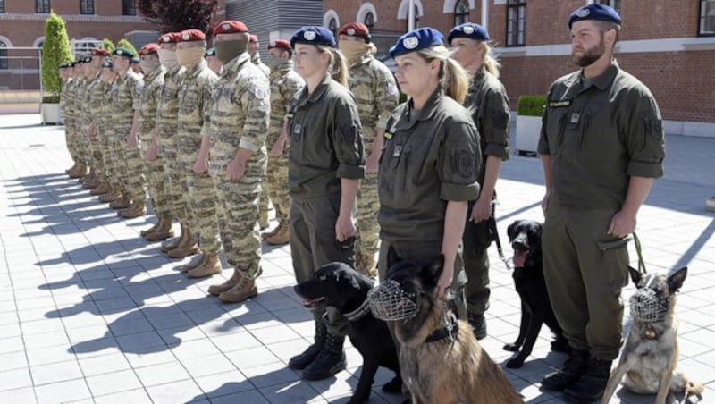 Die Verabschiedung des Mali-Kontingents des Bundesheeres am 8. Mai 2019 in Wien (Bild: Bundesheer/Pusch)