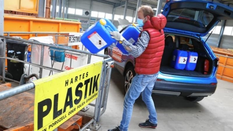 Beim Altstoffsammellager Nord in Klagenfurt war einiges los. (Bild: Rojsek-Wiedergut Uta)