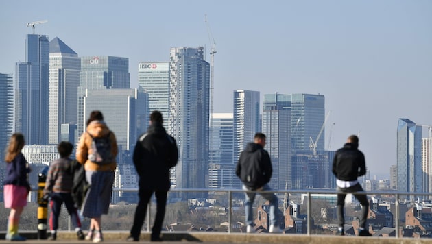 Die britische Hauptstadt London: Die Ausgangsbeschränkungen in Großbritannien sind bis zum 7. Mai verlängert worden. (Bild: AFP)