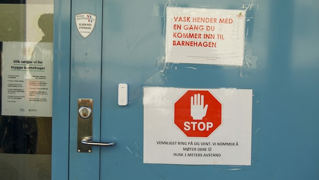 Sicherheitshinweise in Norwegens Schulen (Bild: AFP)