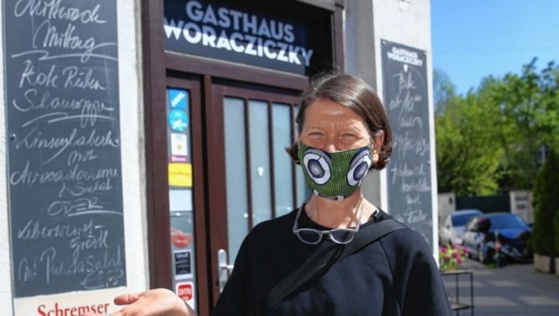 Marion Jambor und ihr Gasthaus in der Wiener Spengergasse: „Vorfreude!“ (Bild: Peter Tomschi)