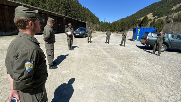 Erkundung der Ausbildungsstätten am Truppenübungsplatz. (Bild: Obstlt Frank Nalter)
