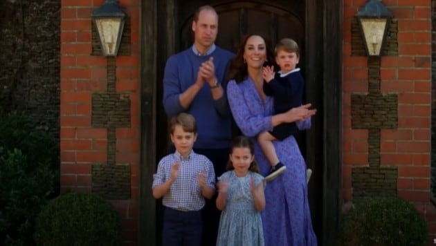 William und Kate zollten mit ihren Kindern den Mitarbeitern des britischen Gesundheitssystems erneut Tribut. (Bild: instagram.com/kensingtonroyal)