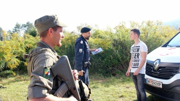 Erst 2019 übten Milizsoldaten in Kärnten mit der Polizei. (Bild: Christian Debelak/Bundesheer)