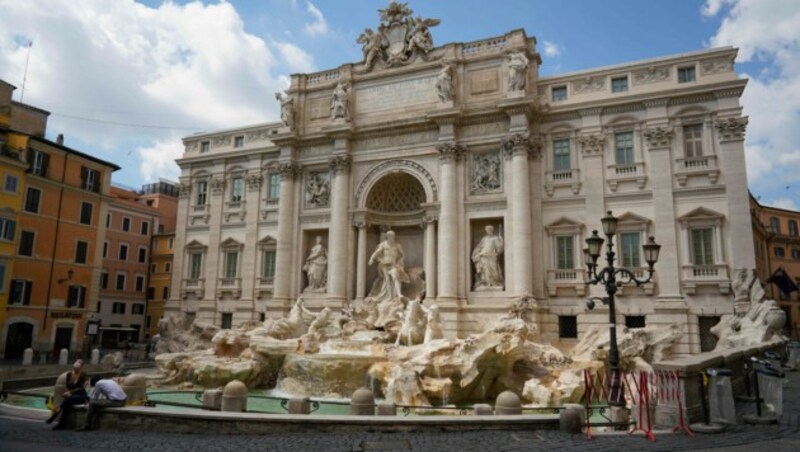 Der Trevi-Brunnen in Rom (Bild: APA/AP)