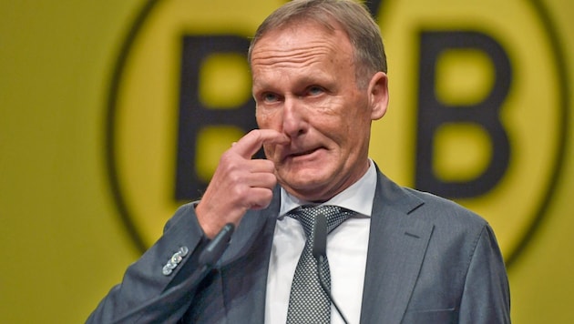 Hans-Joachim Watzke kann beim Spitzenspiel nicht dabei sein. (Bild: APA/AFP/INA FASSBENDER)