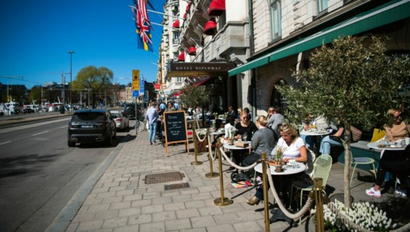 Stockholm am 22. April 2020 (Bild: AFP)