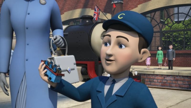 Der junge Prinz Charles als Zeichentrickfigur in einer neuen Folge von „Thomas und seine Freunde“. (Bild: Mattel, Inc)