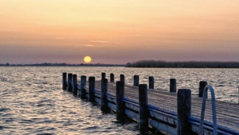 Sonnenaufgang am Neusiedler See (Bild: Birgit Machtinger)