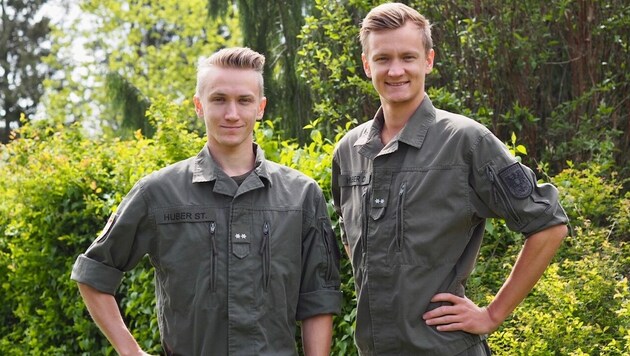 Stefan (im Bild links) und Daniel Huber wollen nach dem Einsatz im Heer bald wieder auf die Schanze. (Bild: Daniel Huber)