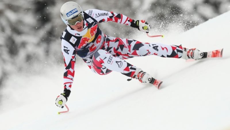 Florian Scheiber im Jahr 2016 auf der Streif. (Bild: GEPA )