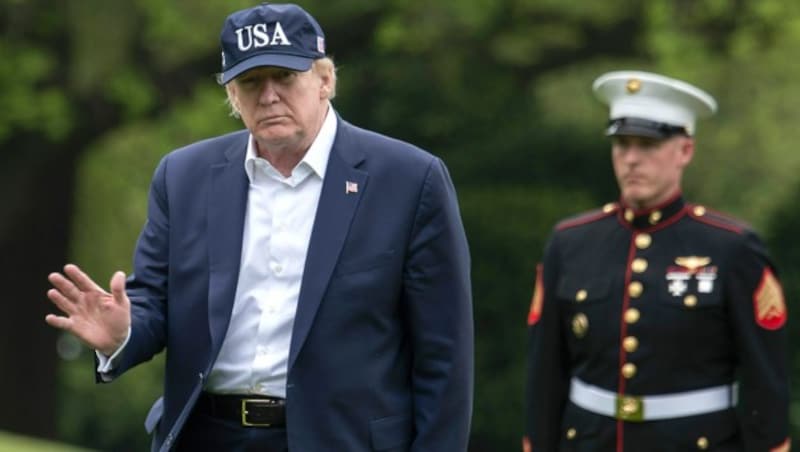 US-Präsident Donald Trump nahm an der Corona-Geberkonferenz nicht teil. (Bild: APA/AFP/Andrew CABALLERO-REYNOLDS)