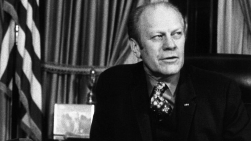 Der ehemalige US-Präsident Gerald Ford auf einer Archivaufnahme aus dem Jahr 1974 (Bild: AFP)