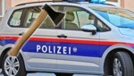 Mit dieser Axt bedrohte der Mann seinen Nachbar. (Bild: Christof Birbaumer, LPD Wien, krone.at-Grafik)