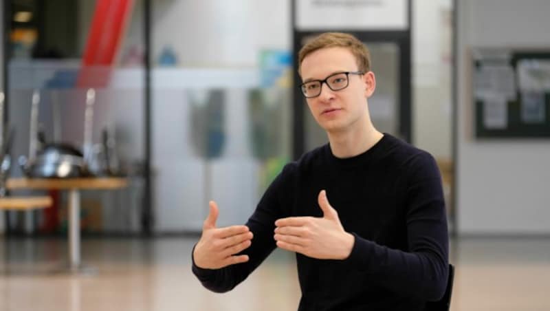 Mario Hofer, ÖH-Vorsitzender an der JKU, selbst Jus-Student. (Bild: Horst Einöder/ Flashpictures)