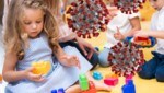 La prueba PCR lollipop se ofrece actualmente en 146 jardines de infancia en Viena.  (Imagen: stock.adobe.com, AP, krone.at gráficos)