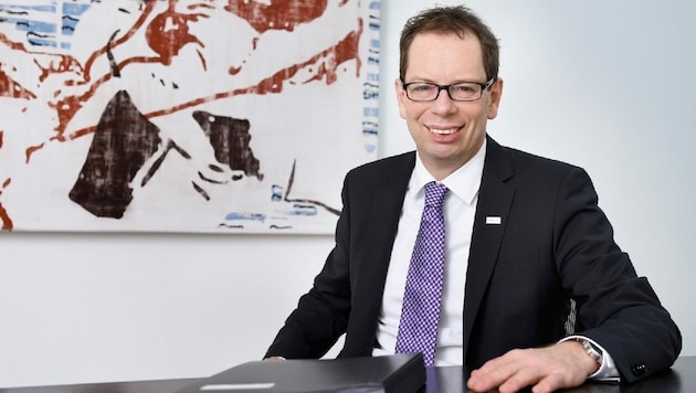 Sein Vertrag als Generaldirektor der VKB-Bank wurde um fünf Jahre verlängert: Christoph Wurm (51). (Bild: VKB-Bank)
