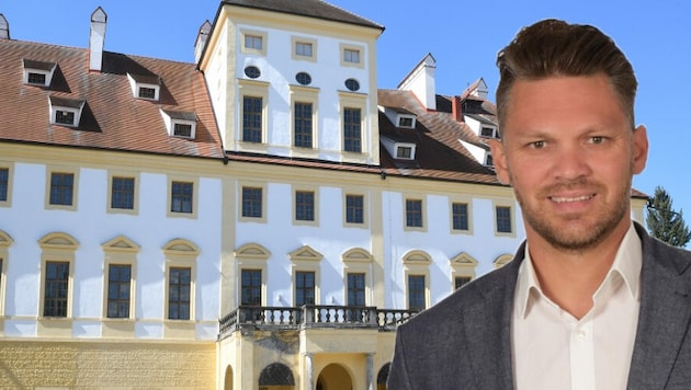 BSS-Group-Geschäftsführer Manuel Ungar hat sich das prächtige, barocke Wasserschloss in Aurolzmünster gesichert. (Bild: Daniel Scharinger/bss-group)