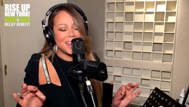 Mariah Carey trällerte für den guten Zweck ein Ständchen. (Bild: youtube.com)