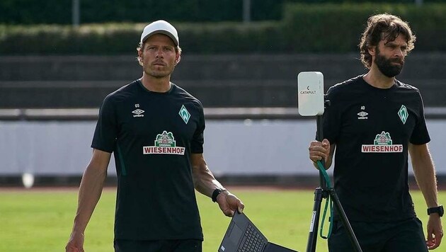 Befördert: Günther Stoxreiter (li.) ist Werders oberster Athletik-Chef, übernahm die Agenden von Ex-Boss Axel Dörrfuß. (Bild: Werder Bremen)