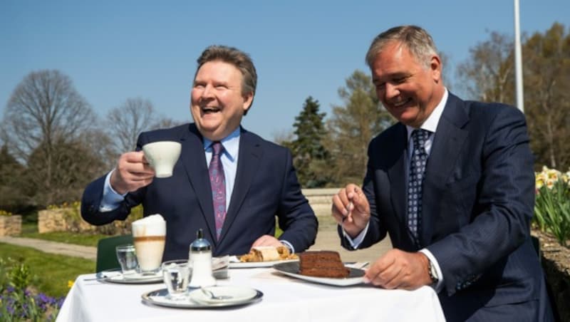 Bürgermeister Michael Ludwig und Walter Ruck, Präsident der Wirtschaftskammer Wien (Bild: APA/GEORG HOCHMUTH)