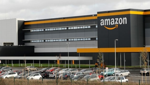 Ein Amazon-Logistikzentrum in Frankreich. (Bild: AFP)