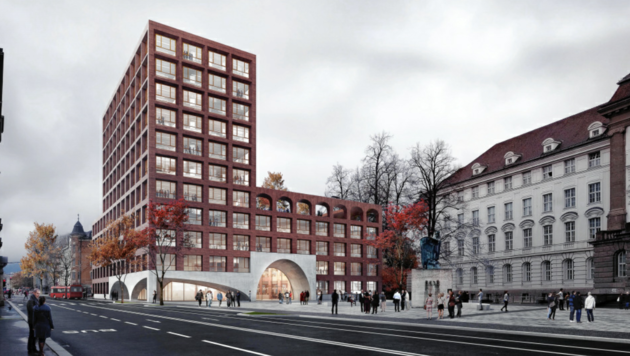 Am Areal der ehemaligen Chemie-Uni wird ein Lehr- & Bürogebäude der Universität entstehen. (Bild: Günter Mohr)