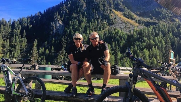 Walter und Conny Schachner sind begeisterte Mountainbiker. (Bild: Fam. Schachner)