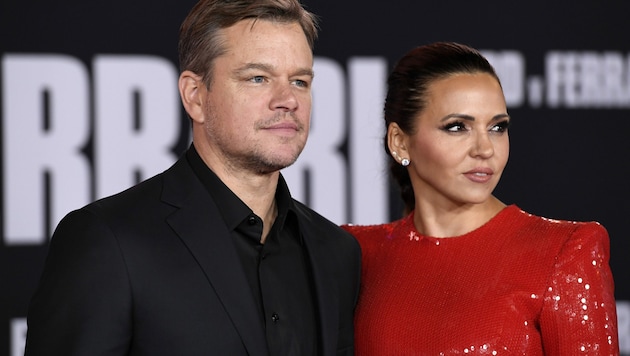Matt Damon mit Ehefrau Luciana Barroso (Bild: 2019 Getty Images)