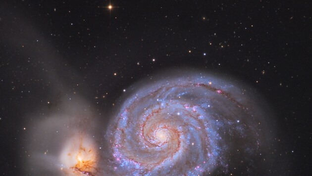 Die Whirlpoolgalaxie (Bild: Rochus Hess)