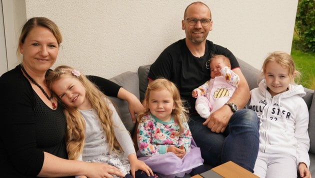 Nina Mocnik Schwanberg Mutter mit vier Kindern (Bild: Dominic Angerer)