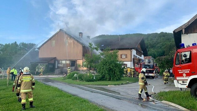 Brand am Buchberg in Mattsee (Bild: Markus Tschepp)