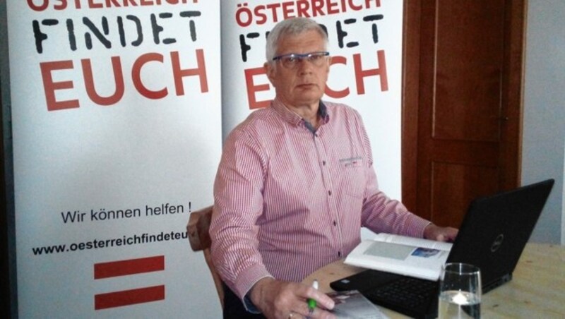 Christian Mader, Leiter des Vereins Österreich findet euch. Auch er und seine Mitarbeiter suchen nach Hinweisen. (Bild: zVg)