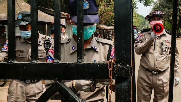 Gefängniswärter in Myanmar (Bild: AFP)