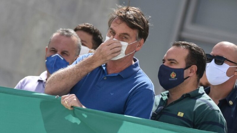 Brasiliens Präsident Jair Bolsonaro (Bild: AP)