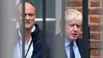 Premierminister Boris Johnson und sein früherer Berater Dominic Cummings (links) (Bild: AFP)