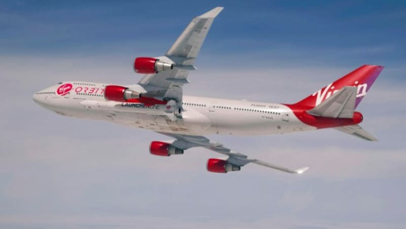 Am 12. April wurde die Generalprobe durchgeführt - der Test gelang, allerdings wurde die Rakete damals nicht gelöst. (Bild: Virgin Orbit)