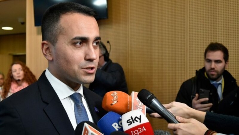 Der italienische Außenminister Luigi Di Maio ist optimistisch. (Bild: AFP)