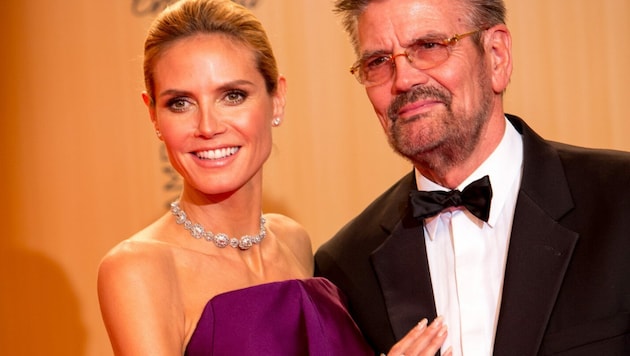 Heidi Klum mit ihrem Vater Günther Klum bei der Bambi-Verleihung 2015 (Bild: Hubert Boesl / dpa / picturedesk.com)