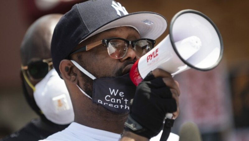 Terrence Floyd, der Bruder des bei einem Polizeieinsatz gewaltsam zu Tode gekommenen George Floyd (Bild: AFP)