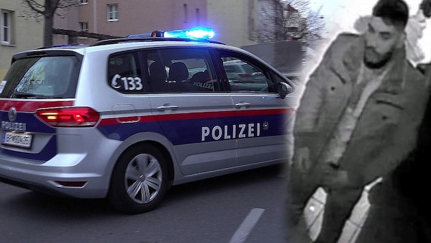 Nach diesem Verdächtigen wird in Wien intensiv gefahndet. (Bild: BPD, P. Huber, krone.at-Grafik)