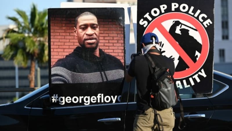 Der Tod Von George Floyd führte in den USA zu Protesten gegen Polizeigewalt gegen Afro-Amerikaner. (Bild: AFP )