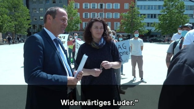 Josef Geisler (ÖVP) und Ingrid Felipe (Grüne) (Bild: Screenshot YouTube.com/WWF Österreich)