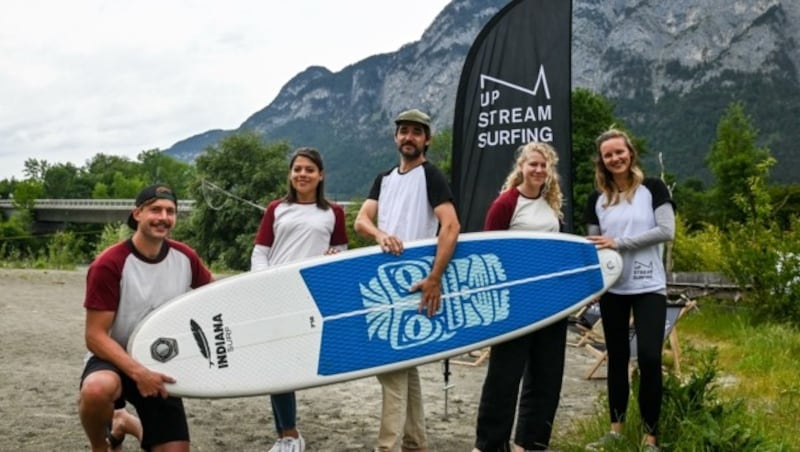 Michael, Cynthia, Andi, Anna und Livia glauben weiterhin an ihre Vision: Surfen in Städten - ohne in die Natur einzugreifen. (Bild: LIEBL Daniel | zeitungsfoto.at)